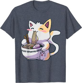 Ramen Eating Cat Shirt