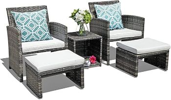 Rattan Patio Chair Set