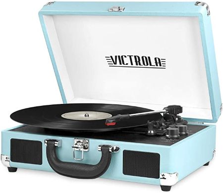 Record Player with Built-in Speakers