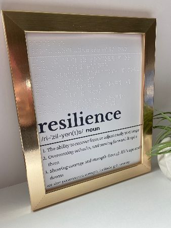 Resilience Braille Poster