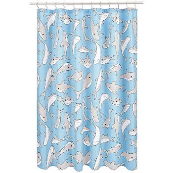 Shark Print Shower Curtain