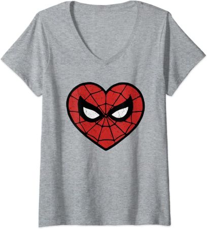 Spiderman Heart Shaped Mask Shirt