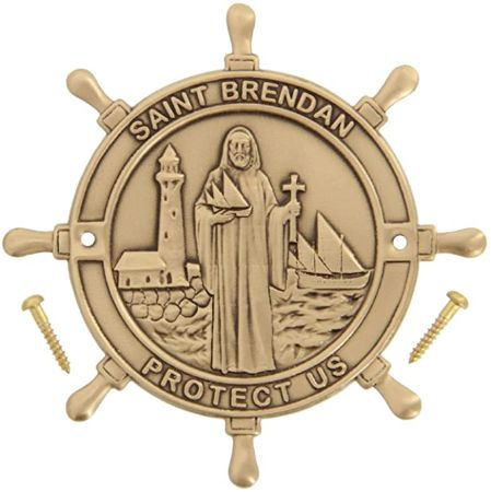 Saint Brendan Boat Plaque