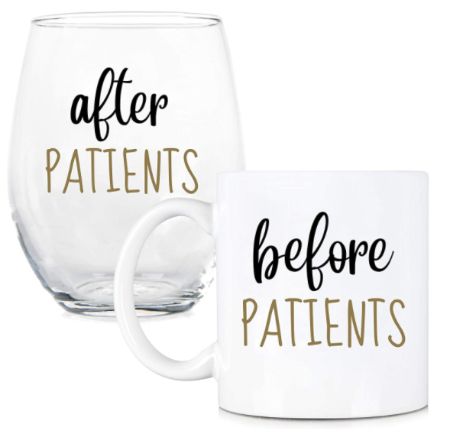 Coffee Mug and Stemless Wine Glass Set