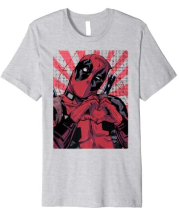 Deadpool Heart T-Shirt