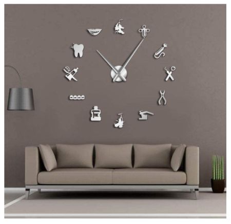 Dental Themed Large DIY Wall Clock