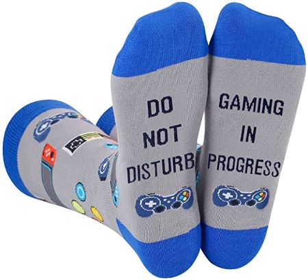 "Do Not Disturb Gaming In Progress" Socks