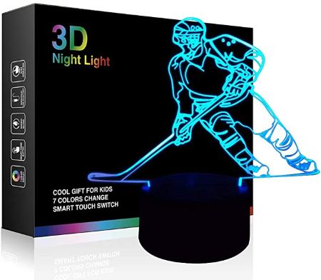 Hockey Player Night Light