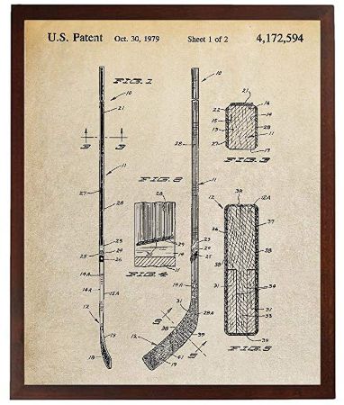 Hockey Stick Patent Poster