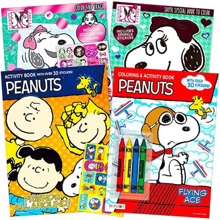 Peanuts Coloring and Activity Book Set