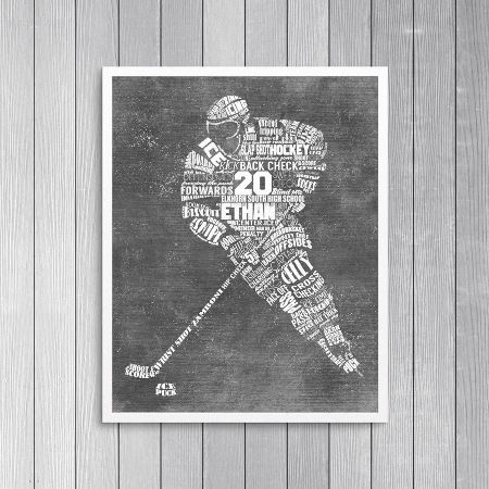 Personalized Hockey Wall Art