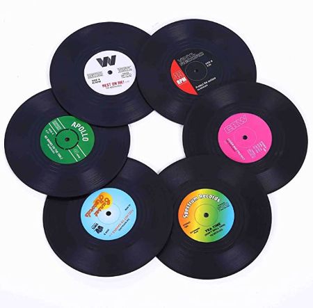 Vinyl Record Coasters