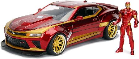 2016 Chevy Camaro Die-Cast Car with Iron Man Figure