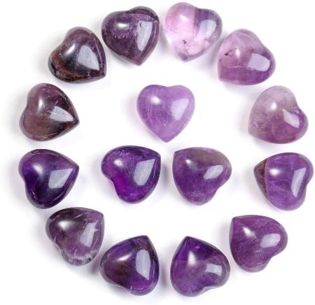 Amethyst Crystal Heart