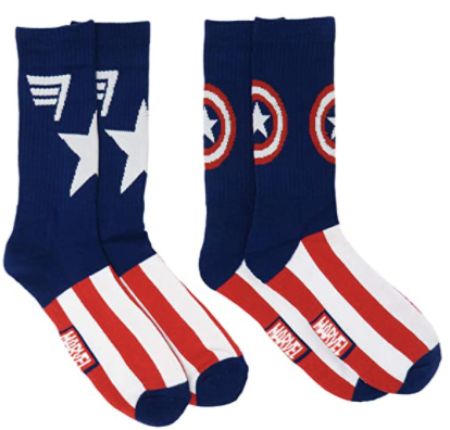 Captain America Crew Socks