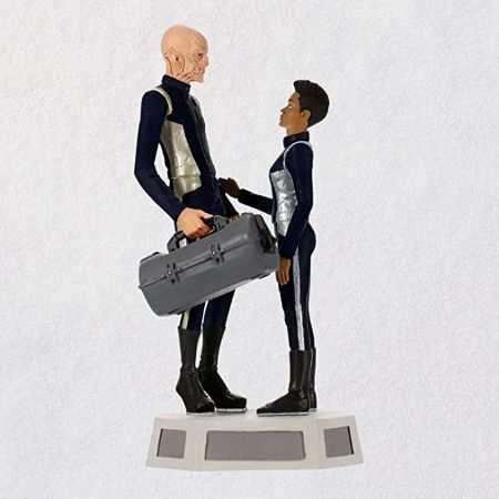 Discovery Commander Saru and Michael Burnham Christmas Ornament