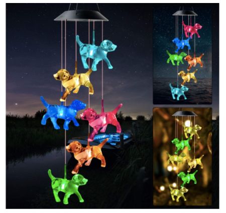 Dog Chimes with LED Lights