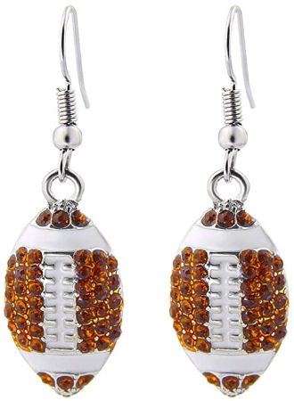 Football Dangle Earrings