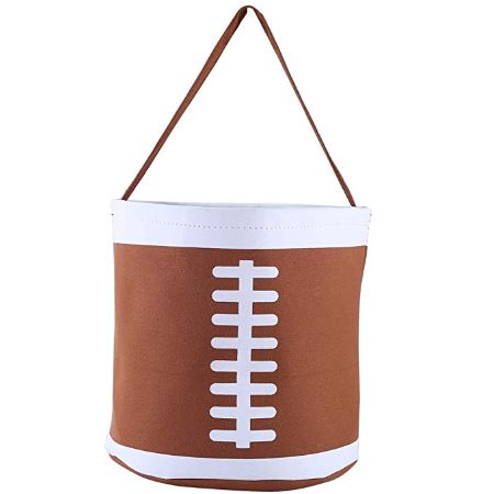 Football Halloween Bucket Tote