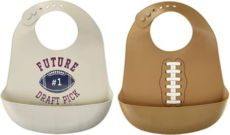 Football Silicone Bibs