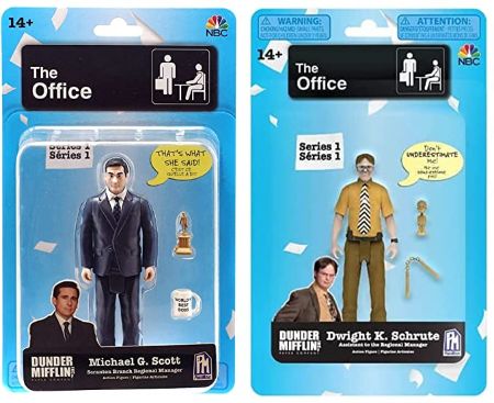 Michael Scott and Dwight Schrute Action Figures