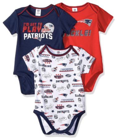 Patriots 3-Pack Onesie for Infants