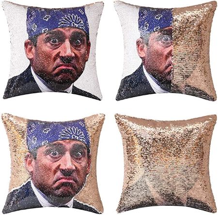 Prison Mike Flip Sequin Pillow Cover