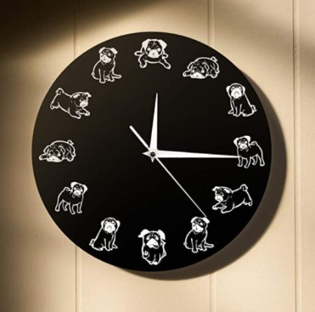 Pug Wall Clock