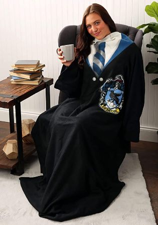 Ravenclaw Comfy Throw Blanket with Sleeves