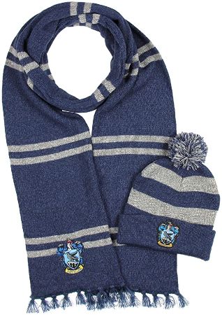 Ravenclaw Knit Scarf & Pom Beanie Set