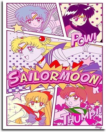 Sailor Moon Manga Wall Art