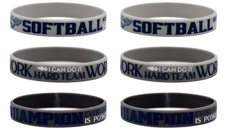 Silicone Softball Bracelets