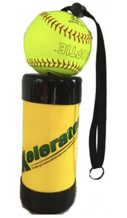 Softball Pitching Trainer w/Leather Ball