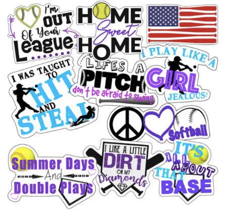 Softball Stickers