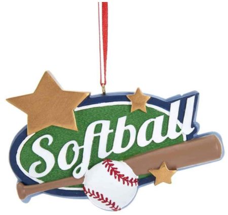 Softball-Themed Ornaments