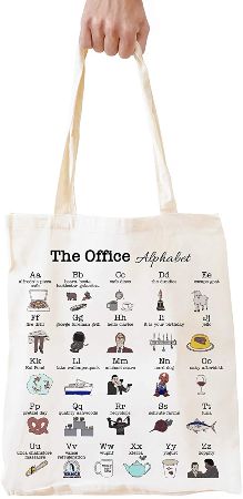 The Office Alphabet Tote Bag