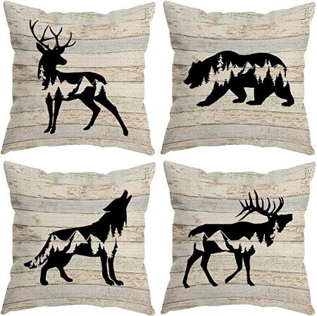 Wildlife Decorative Throw Pillow Cover