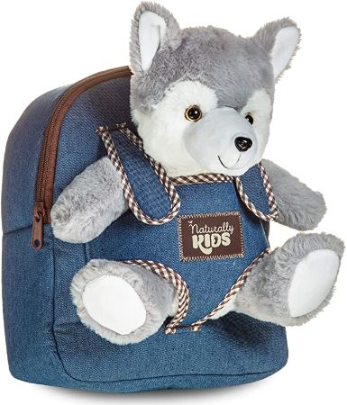 Wolf Stuffed Animal Backpack