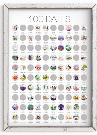 100 Dates Scratch Off Poster