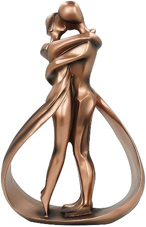 Affectionate Couple Resin Sculpture