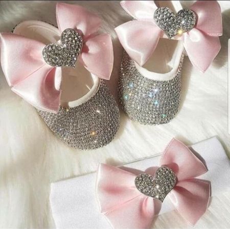 Bling Baby Shoes and Headband Gift Set