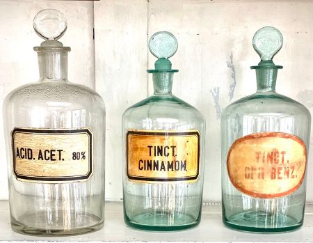 Clear Apothecary Bottle