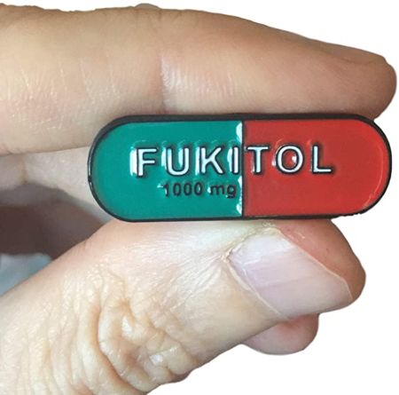 Fukitol Enamel Pin