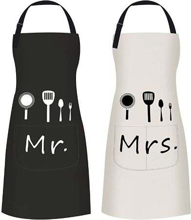 Mr.and Mrs. Apron Set