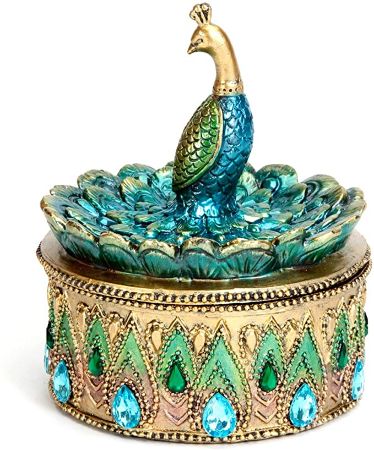 Peacock Trinket Box