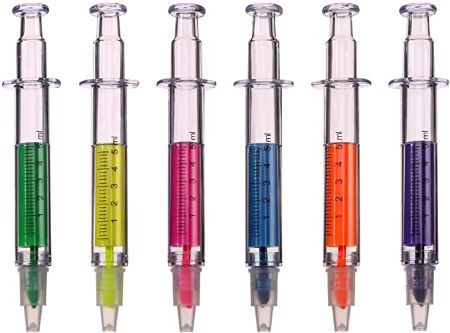 Syringe Highlighter Pens