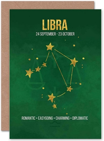 Birthday Card For Libra