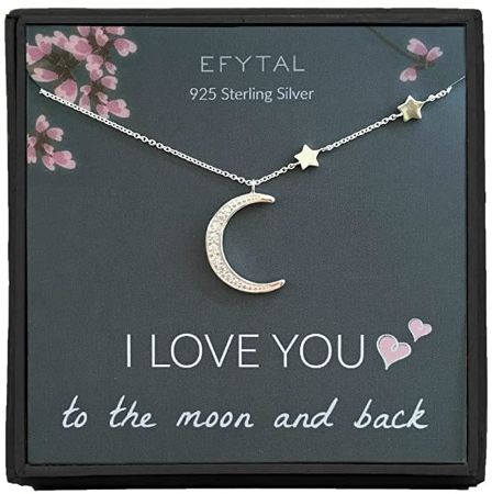 Moon and Stars Necklace