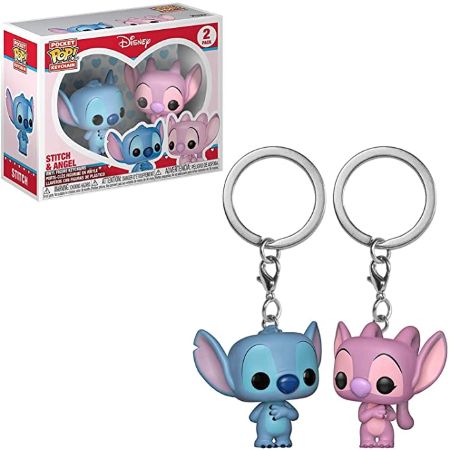 Stitch & Angel Funko Pop! Keychain