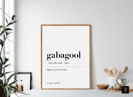 Gabagool Definition Wall Art